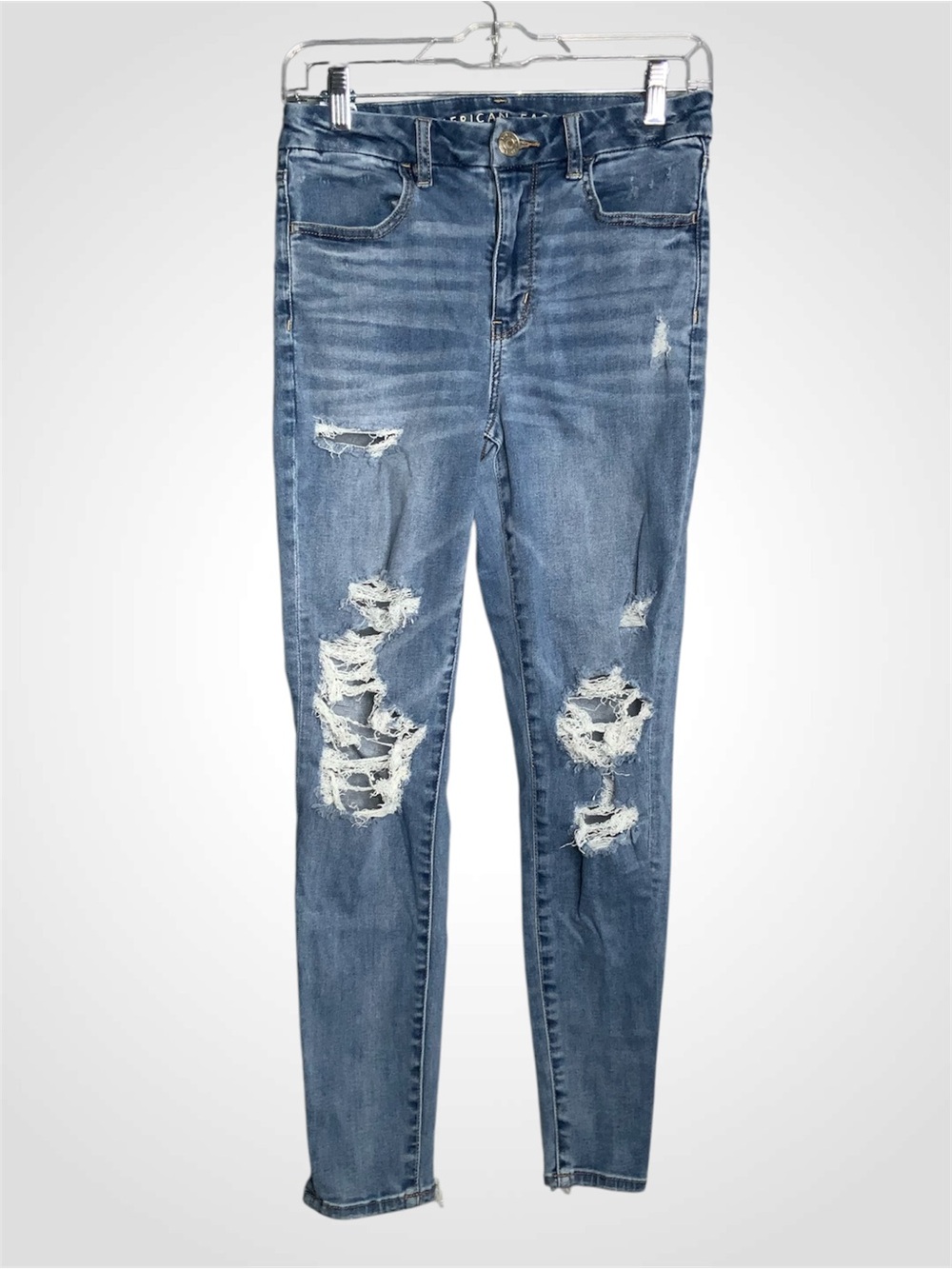American Eagle Outfitters Distressed Curvy Hi-Rise Jegging Jeans - Size 6